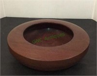 Wooden carved bowl - consignor indicates tropical