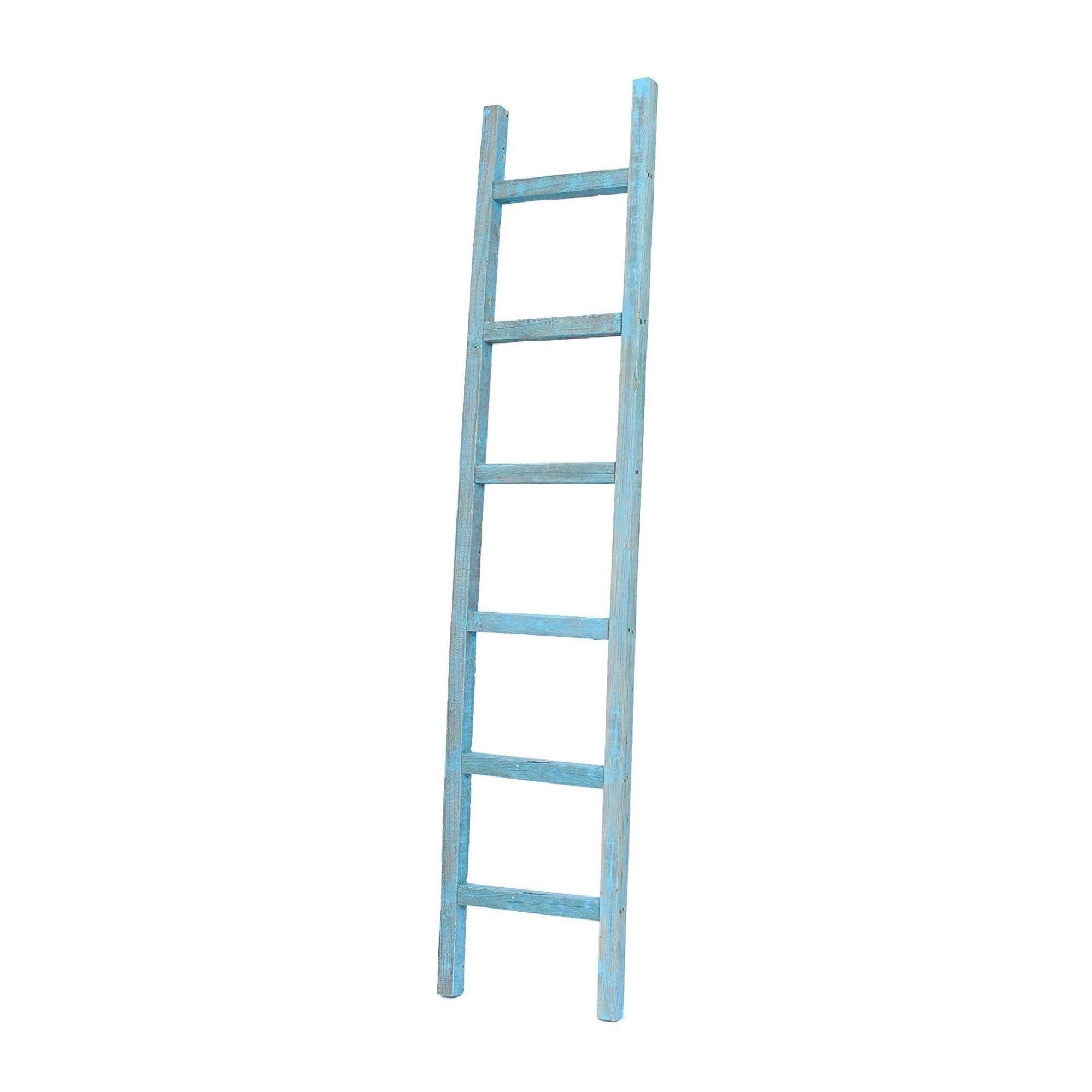 New -  Echelle Decorative Turquoise Ladder