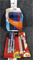 pens, sharpies and eraser