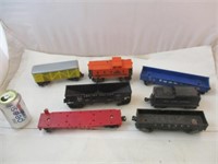 7 wagons de trains miniatures HO