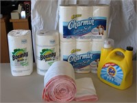 New Paper Towles Bathroon Tissue & Detergent