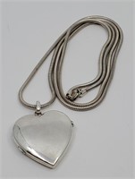 Tiffany & Co, Sterling Silver Heart Shaped Locket