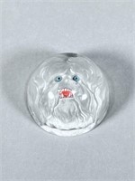 Yeti Abominable Snowman Glass Paperweight