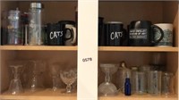 3 Shelves Coffee Cups and Glasses (top right of