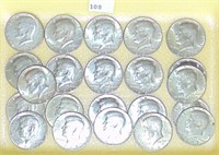 $11 face value 40% Silver Kennedy Half Dollars.