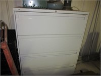 Four drawer Hon metal filing cabinet. Measures: