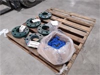 Box Of Industrial Steel Bolts & Flanges
