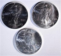 3-BU 1993 AMERICAN SILVER EAGLES