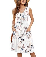 Medium, MOLERANI Women's Summer Dress Floral W