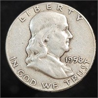 1958 Franklin Half Dollar