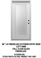 36" LH Fiberglass Exterior Door