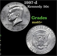 1997-d Kennedy Half Dollar 50c Grades GEM+ Unc