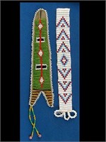 LOT OF TWO BEADED BOOK MARKS