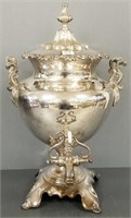 London silverplate hot water / tea urn - 18 3/4"