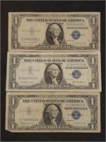 1935 & 2- 1957 $1 Silver Certificates