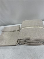 COTTON BED SHEET SET QUEEN SIZE TAN