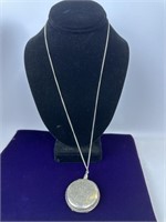 Sterling Necklace With Coin Pendant