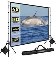 PHOPIK PROJECTOR SCREEN WITH STAND: 120 INCH