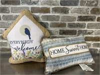 (2) Home Accent Pillows