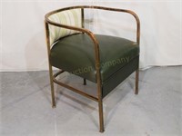 1970s Brass & Green Club Chair