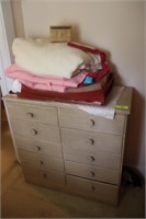 Lightweight Chest of Drawers & Blankets