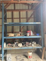 Pallet racking:12' uprights-contents not included