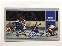 Ed Shack Autographed Tall Boy Hockey Card