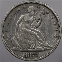 1877 P Seated Liberty Half Dollar 50C