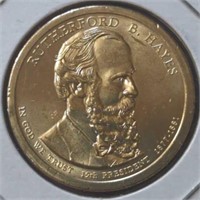 Rutherford b. Hayes, US presidential $1 coin