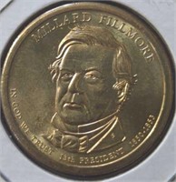 Uncirculated Millard Fillmore US president to $1