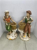 2 vintage universal statuary figures