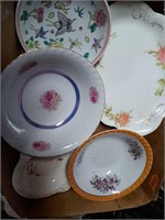 japan bowls and platter
