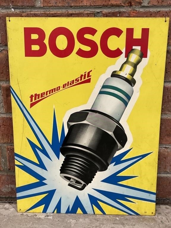 BOSCH Thermo-Elastic Spark Plugs Screen Print Tin