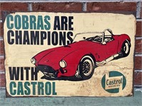 COBRAS ARE CHAMPIONS WITH CASTROL Pictorial Tin