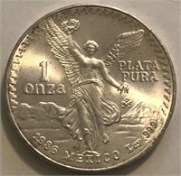1986 1-Oz Libertad Silver Round