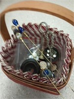Basket With Buttons, Hat Pins 2 & More