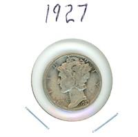 1927 Mercury Silver Dime