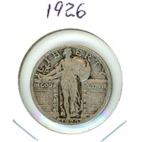 1926 Standing Liberty Silver Quarter