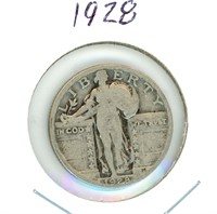 1928 Standing Liberty Silver Quarter