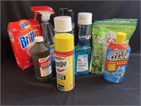 Assorted cleaning items and more