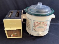 Rival Crock Pot and Proctor Silex toaster