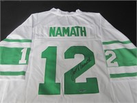 Joe Namath signed football jersey COA