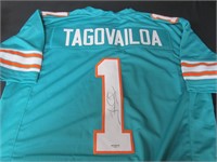 Tua Tagovailoa signed football jersey COA