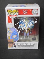 Rey Mysterio WWE signed Funko Pop COA