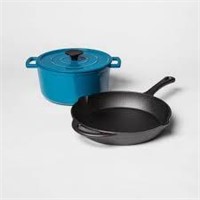 NEW Cast Iron Skillet and Ducth Oven Set