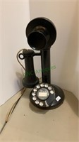 Vintage telephone - vintage phone with handset on