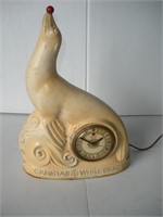 Car stairs White Seal Telechron Clock (WORKS)