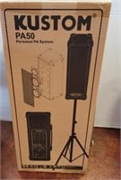KUSTOM PA50 PERSONAL PA SYSTEM ON STAND
