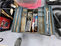 Metal Tool Box w/Assorted Hand Tools