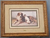 "VISITING TIME" Large Dog Print by Henry Garland